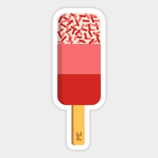 Valentine fab ice lolly Sticker